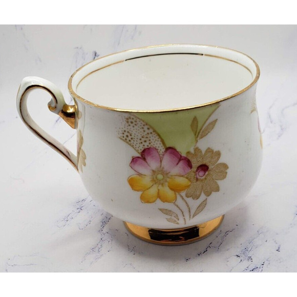 Thomas Forester & Sons Ltd. Flower Pattern Tea Cup and Saucer Phoenix Bone China - Picture 2 of 12